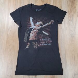 🔺️Michael Jackson Black This is it Short Sleeve Top Large